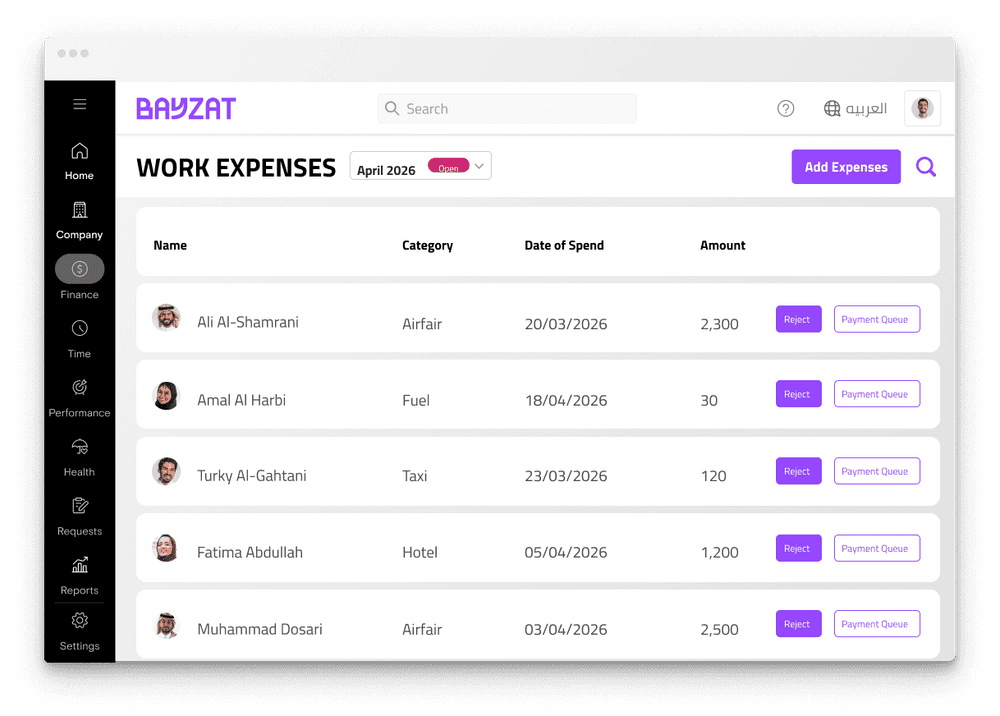 Work-Expense-Management