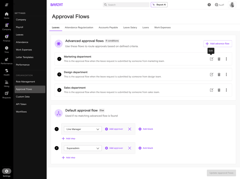 Smart Leave Approval Flows