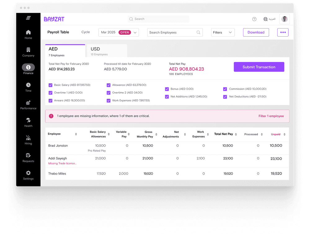 Multi-Entity Payroll Management