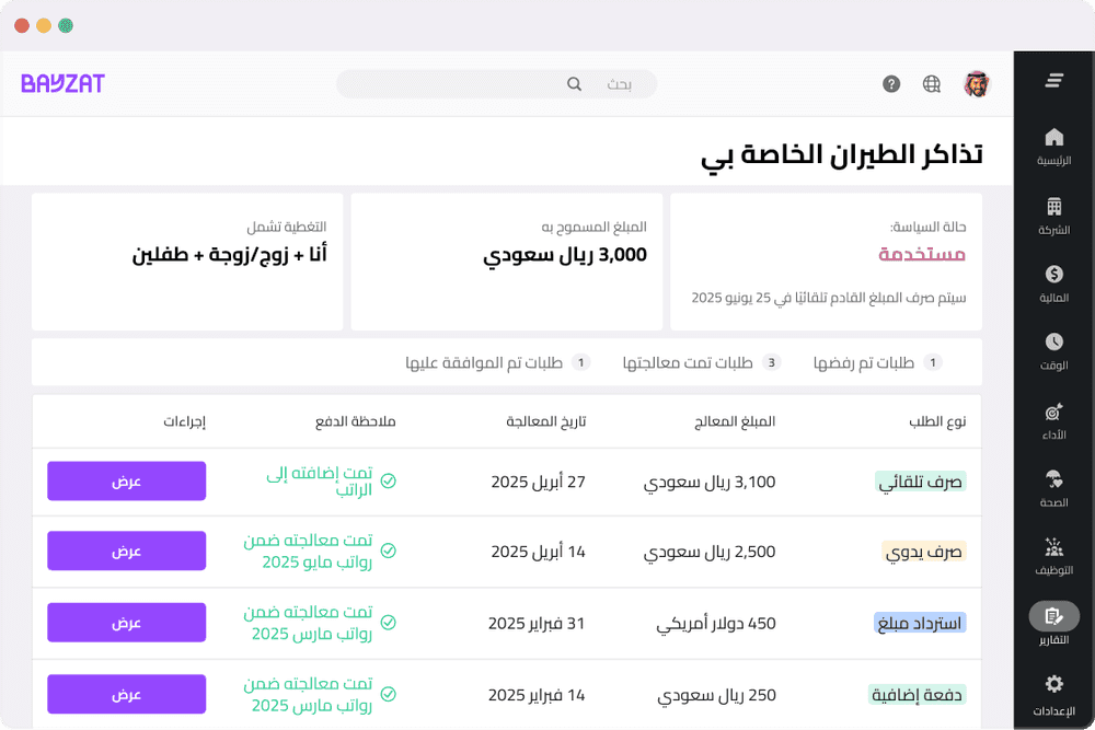 مزايا مرنة مخصصة لاحتياجاتك بالضبط