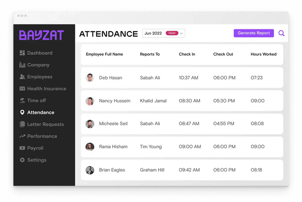 Time & Attendance Tracking