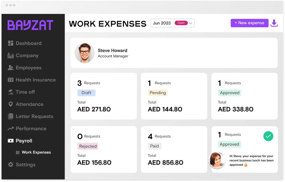 Work Expense Management